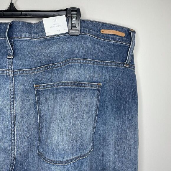 CASLON Womens Arden High Waisted Boyfriend Denim Jeans NEW Distressed Stretch 48 - Picture 6 of 9